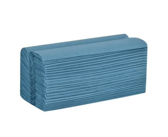 * Z-Fold 1ply H/Towel 24x24cm Blue - H1BZ30