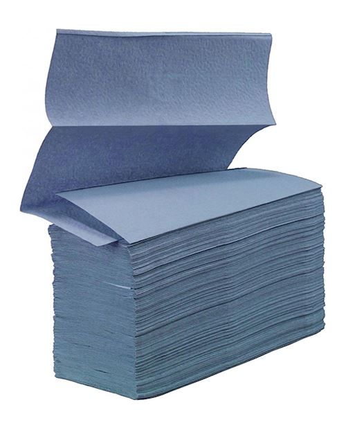 * Flushable Z-Fold H/Towel 1ply Blue 421395