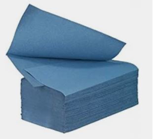 * Contract V-Fold H/Towel 1ply Blue