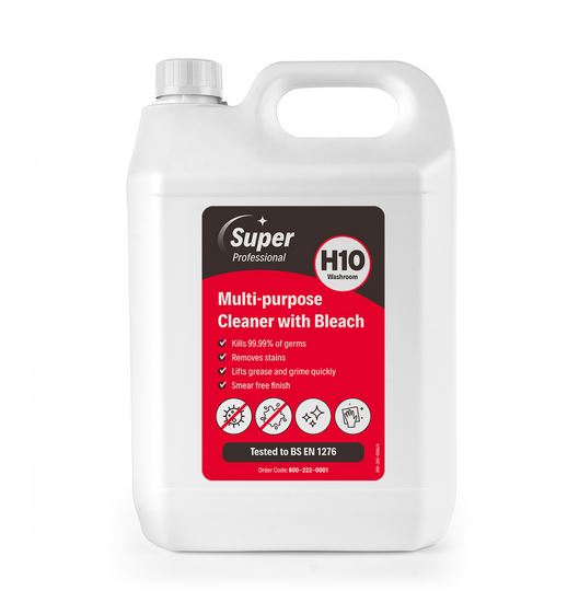* H10 Spray   Wipe with Bleach 5ltr CONC.