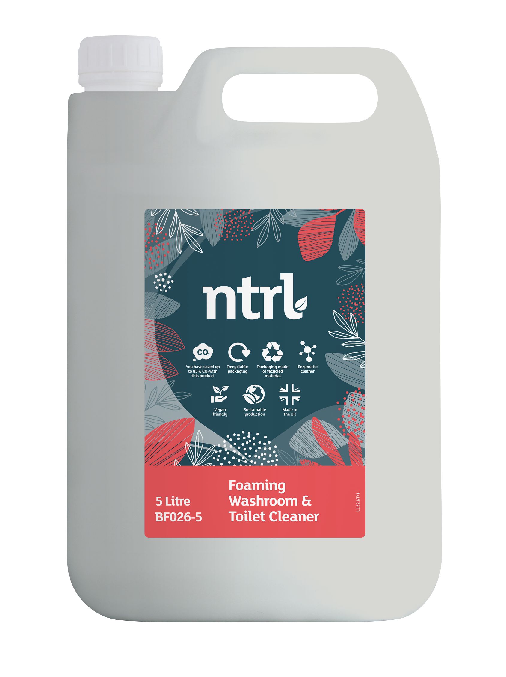 * ntrl Foaming Wash Toilet Clean 5ltr SINGLE