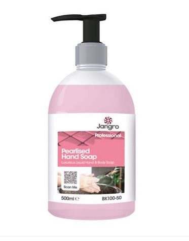 * Pink Pearlised Hand Soap - Pump Top 500ml
