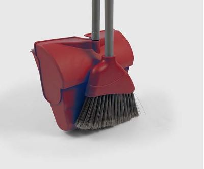 * Angle Lobby Dustpan   Brush - Red