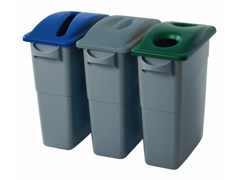 Vented Slim Jim Container 87ltr - Grey