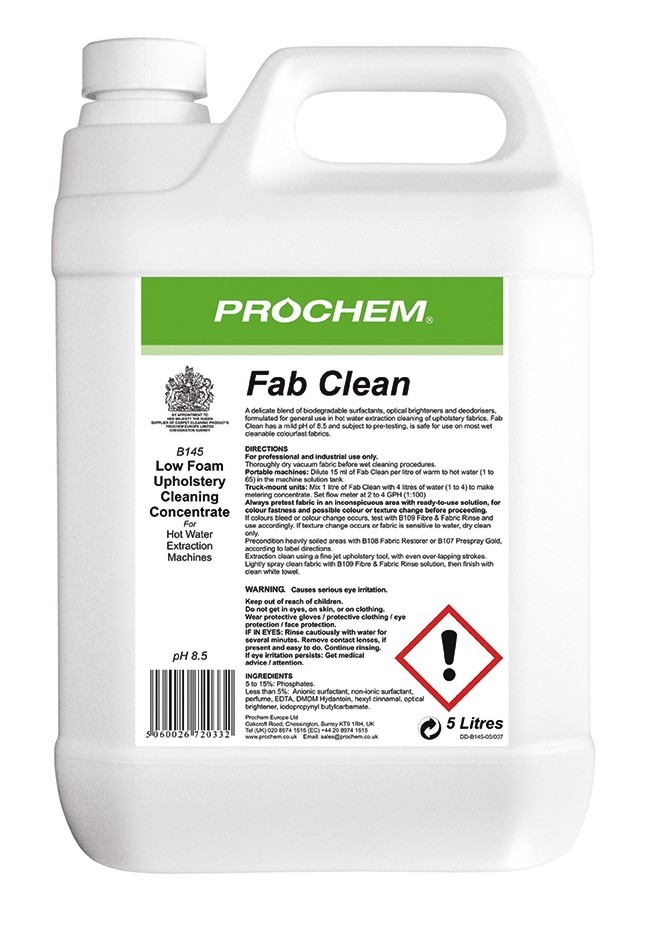^ Prochem Fabclean Upholstery Concentrate