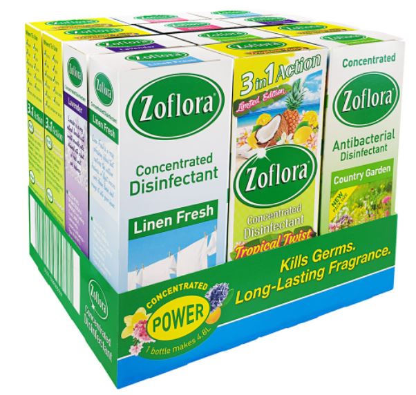 * Zoflora Disinfectant Assorted ( 12x120ml )