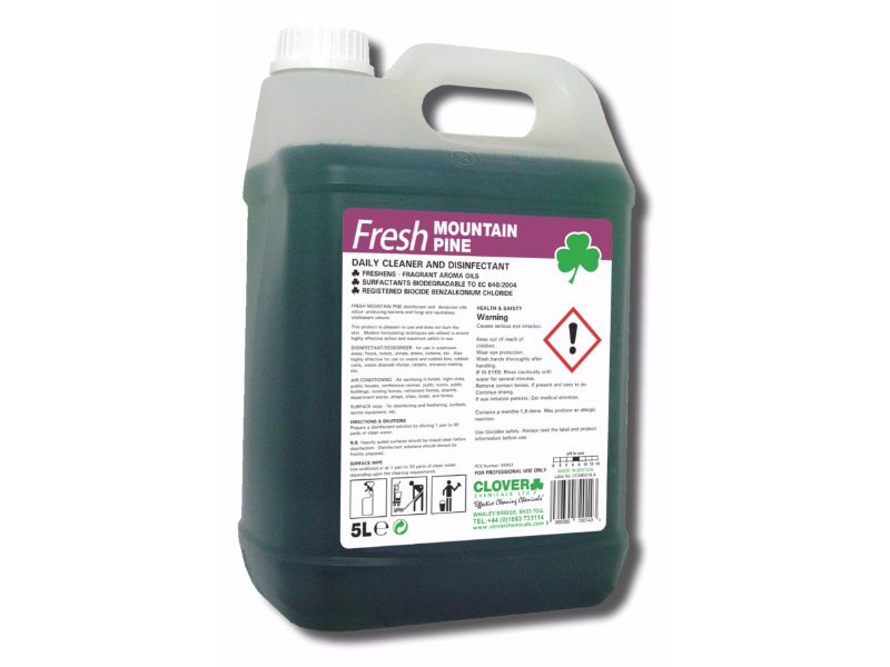 * Clover Fresh Mountain Pine Disinfectant-5lt