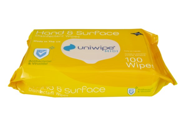 * Uniwipe Hand   Surface Wipe 100 Pk(SINGLE)