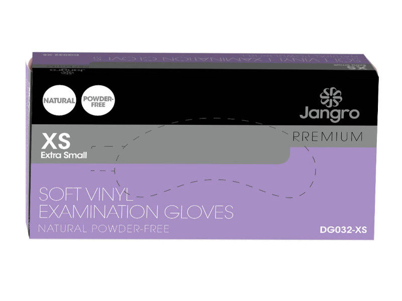 * Powder Free Soft Vinyl Glove - Clear - L