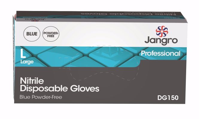 * Nitrile Glove Powder Free Blue - L