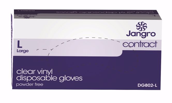 * GD09 Clear Prof Vinyl Glove P/Free - L