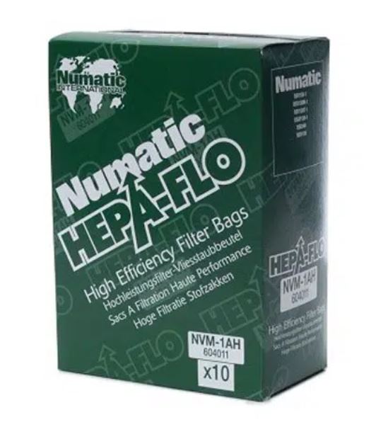 * Numatic Hepaflo NVM-1AH Filter Bag - 10pk