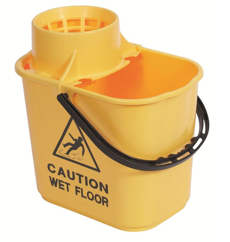 * Recycled Prof Bucket   Wringer-Yellow 15ltr