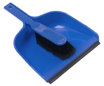 * Dustpan   Brush Set Soft - Blue