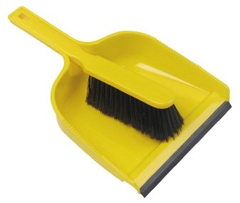 * Dustpan   Brush Set Soft - Yellow