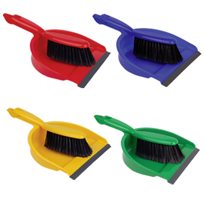 * Dustpan   Brush Set - Stiff - Blue