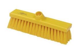 Hygiene Flat Sweeping Broom Med 280mm Yellow