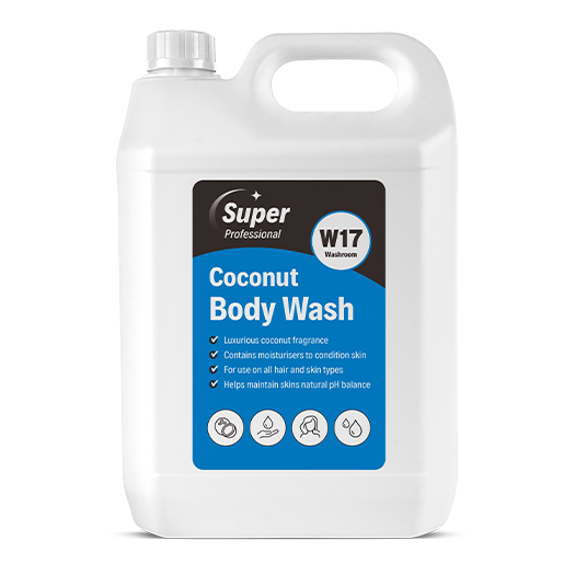 * W17 Coconut Hand, Hair   Body Wash - 5ltr