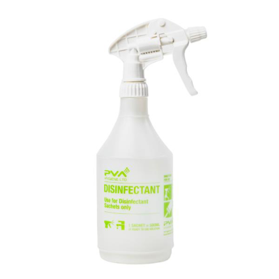 * PVA Disinfectant Bottle c/w white trigger