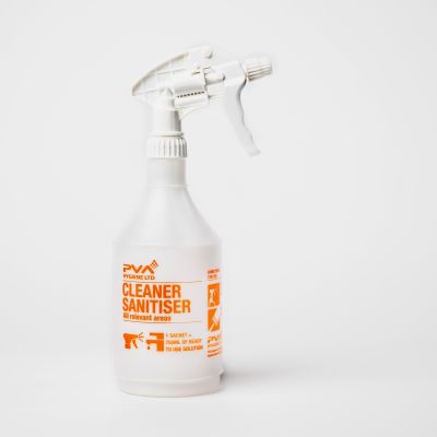 * PVA Cleaner Sanitiser Bottle c/w white trig