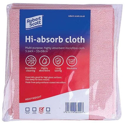 * Hi-Absorb Microfibre Cloth PVA - Red